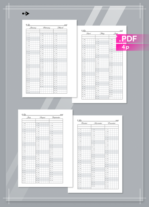 2026 Celestial Perpetual Calendar