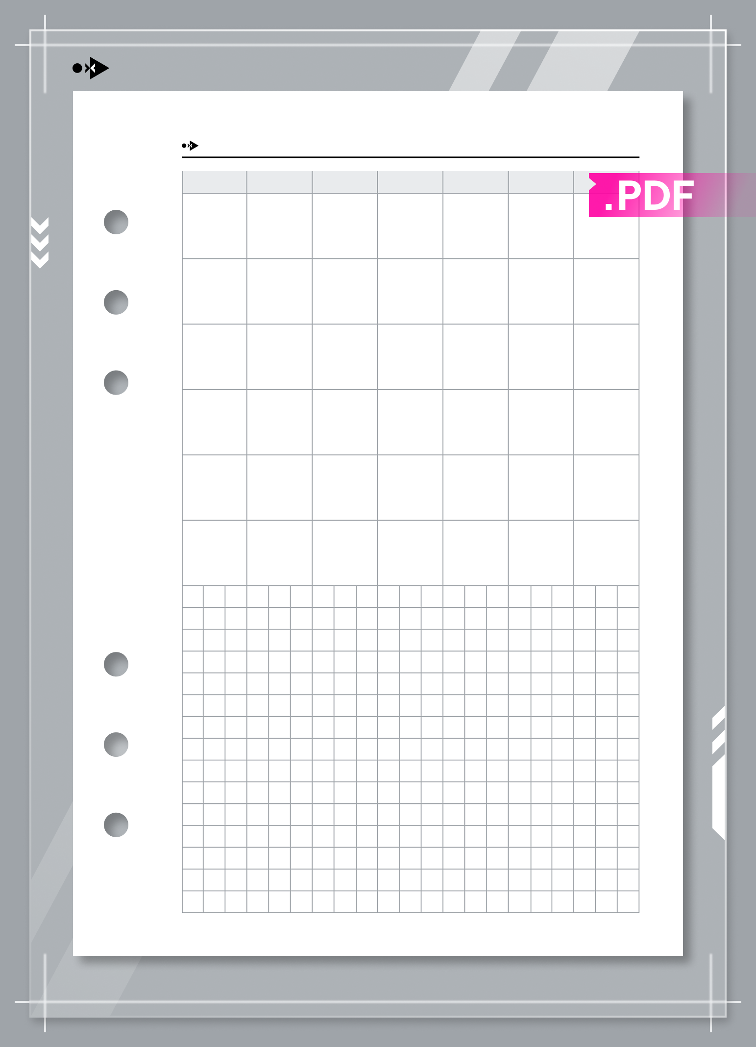 Undated Monthly Calendar, Month on One Page