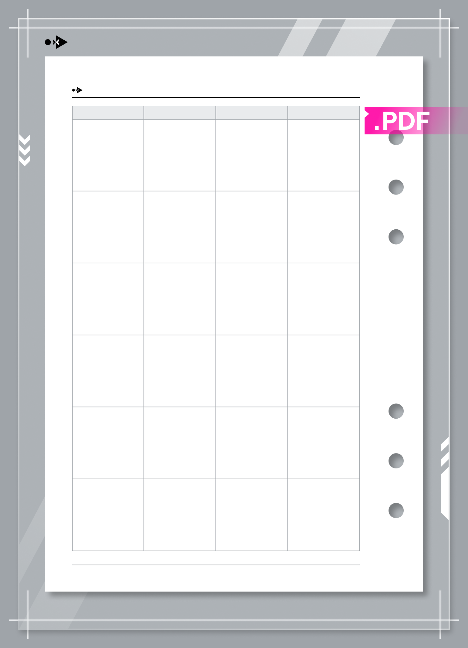 Undated Monthly Calendar, Month on Two Pages