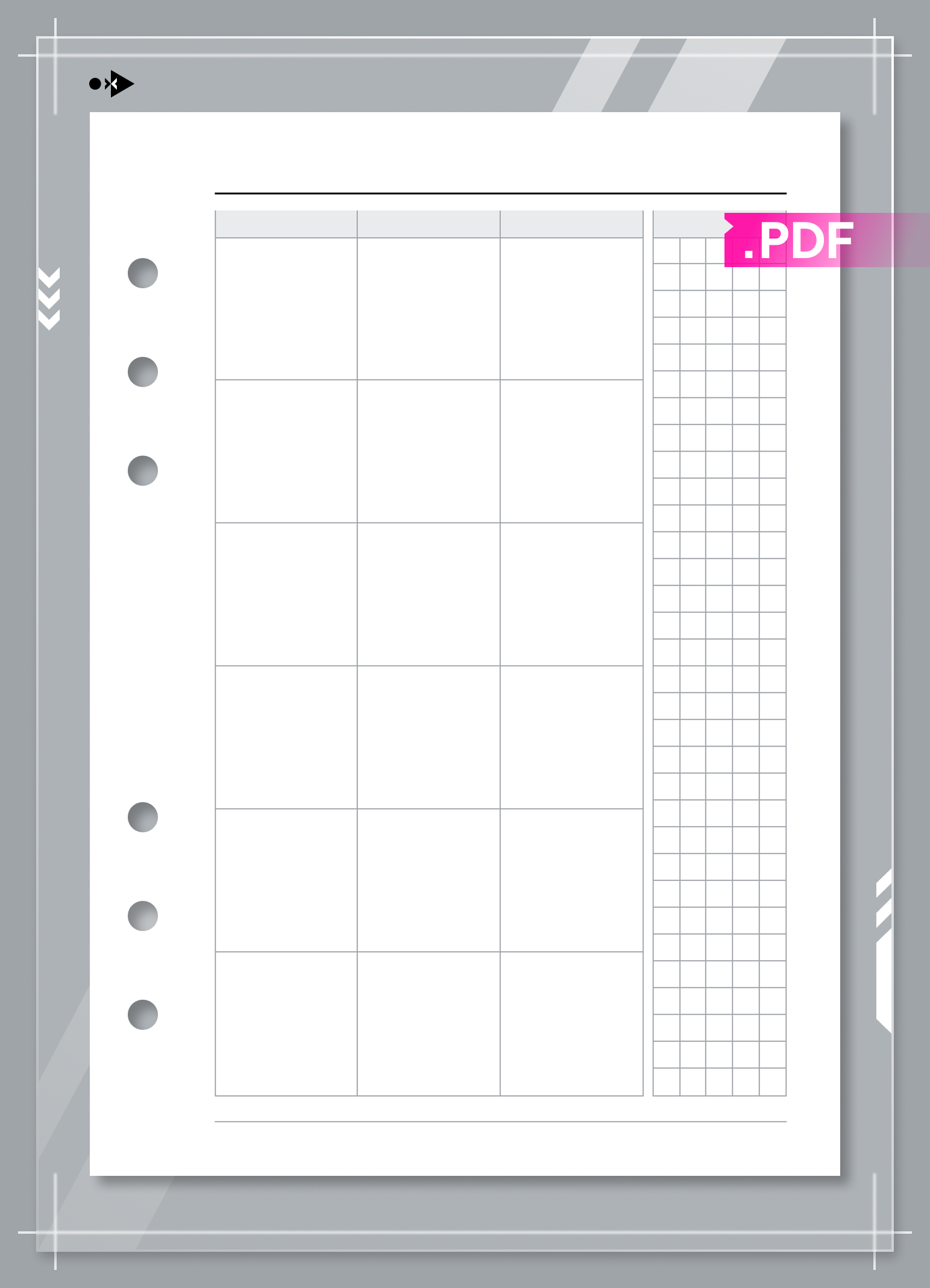 Undated Monthly Calendar, Month on Two Pages