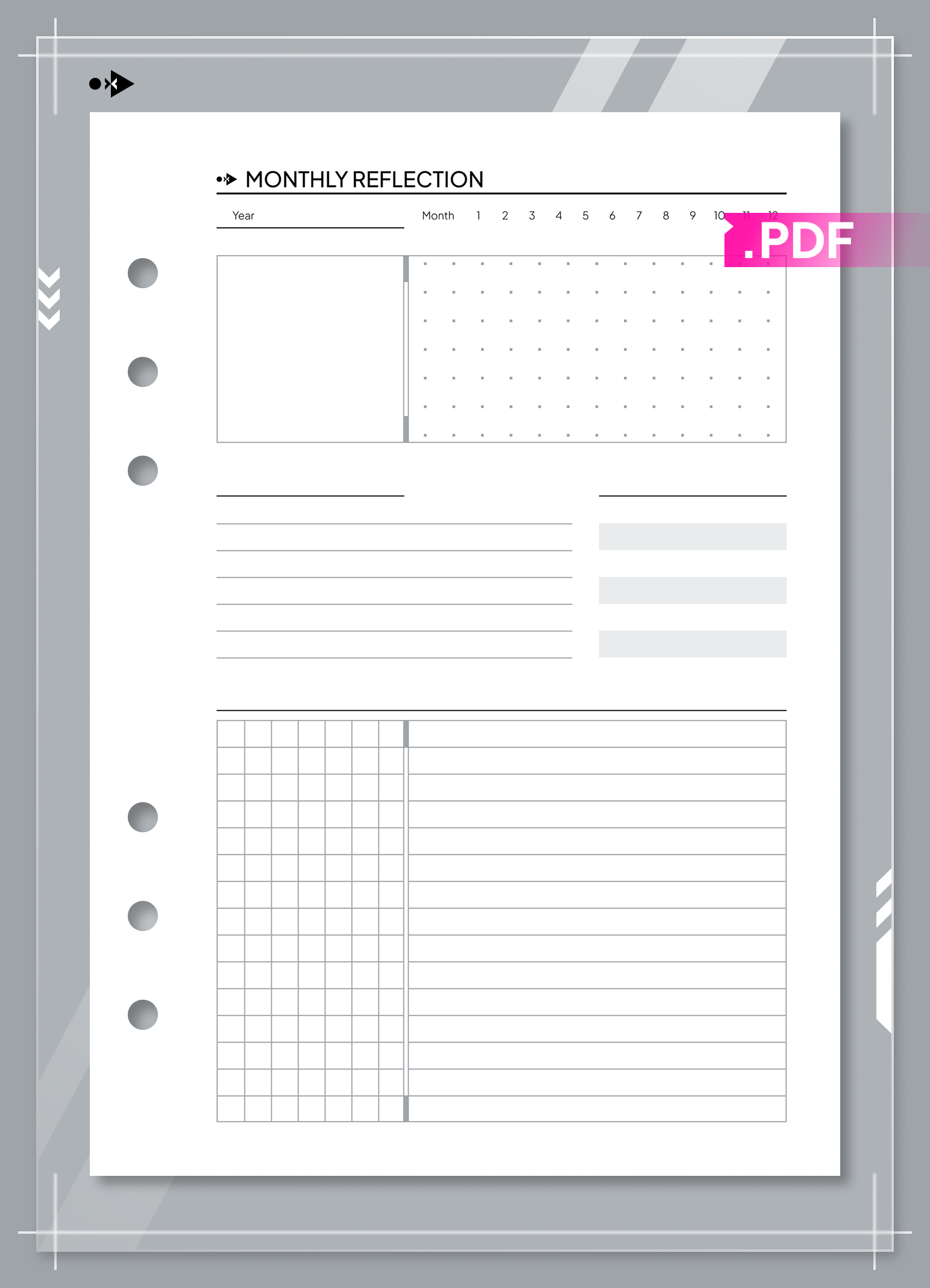 Undated Monthly Reflection