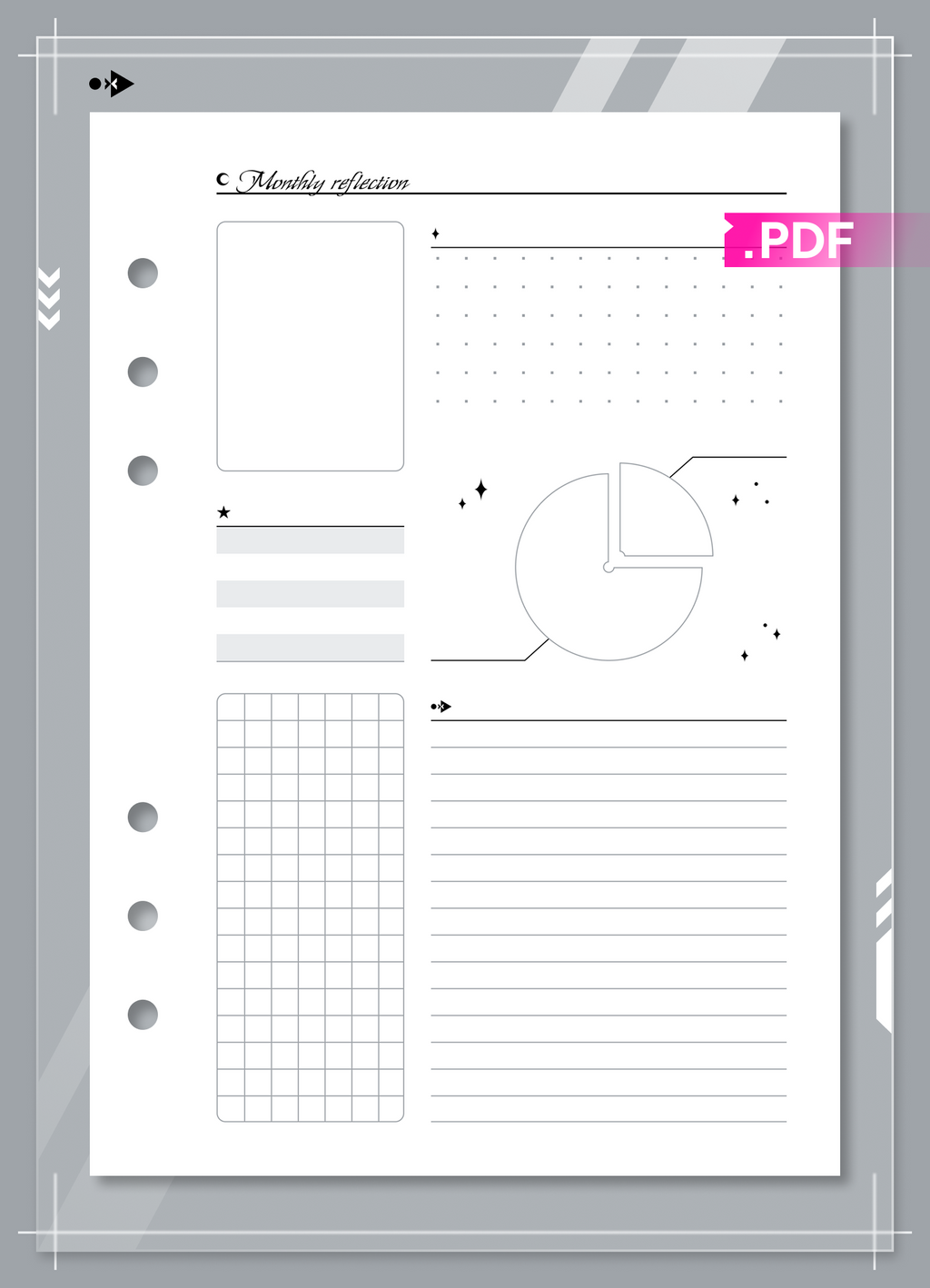 2026 Celestial Monthly Calendar and Monthly Reflection set