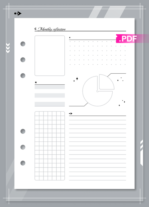 2026 Celestial Monthly Calendar and Monthly Reflection set