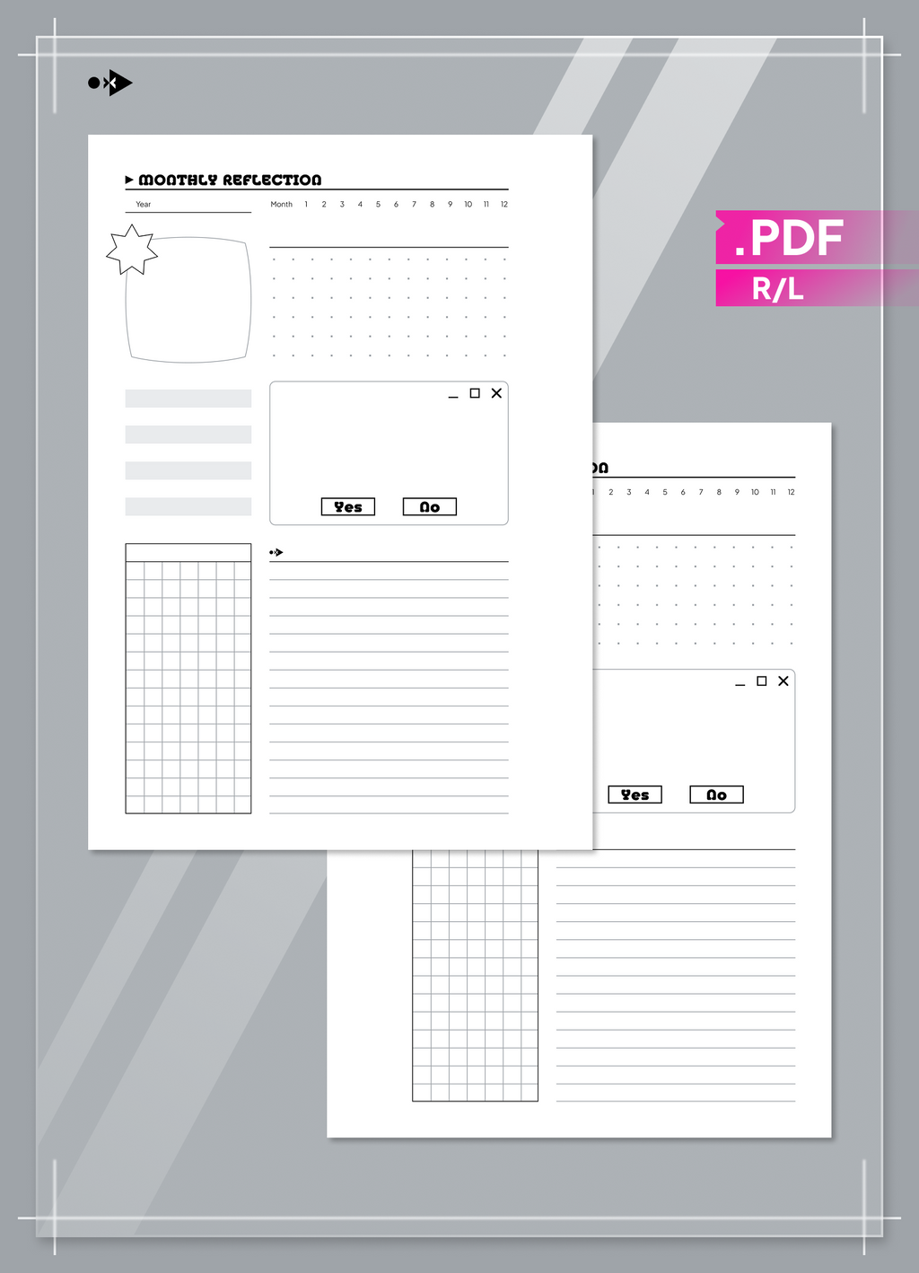 Undated Y2K Monthly Reflection