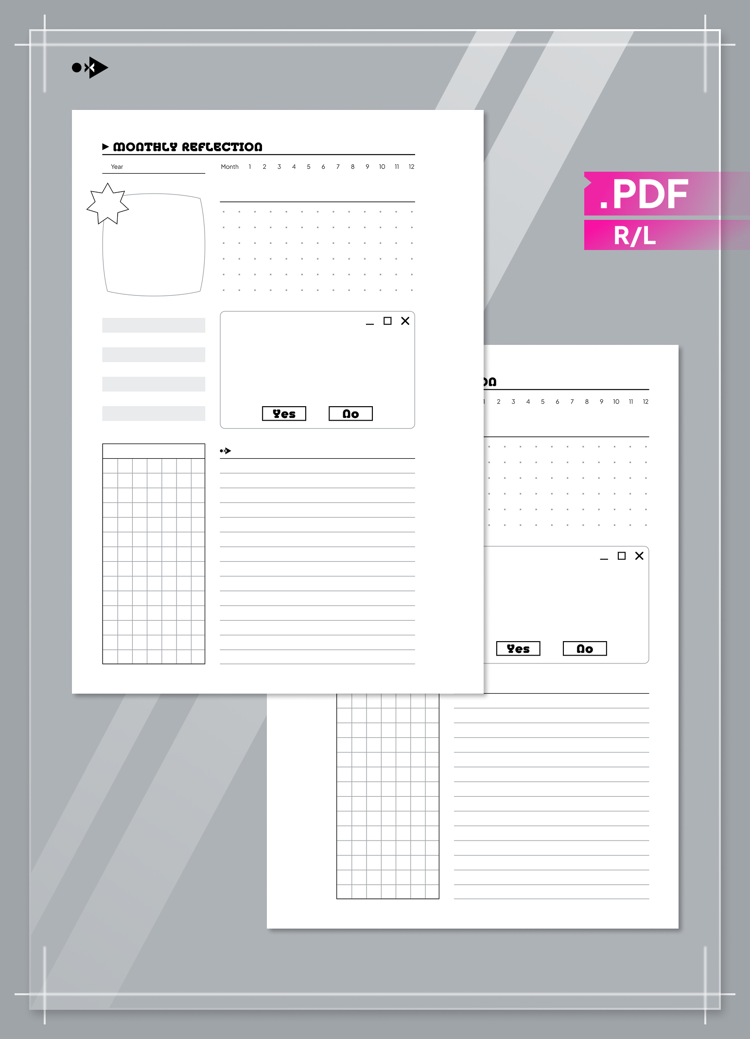 Undated Y2K Monthly Reflection