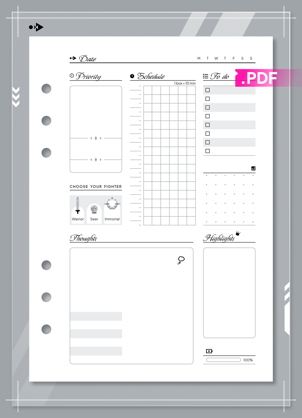 Celestial ND+ Daily Plan