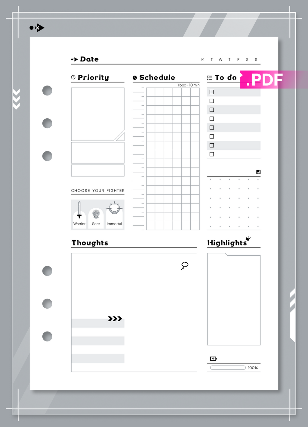 Cyber ND+ Daily Plan