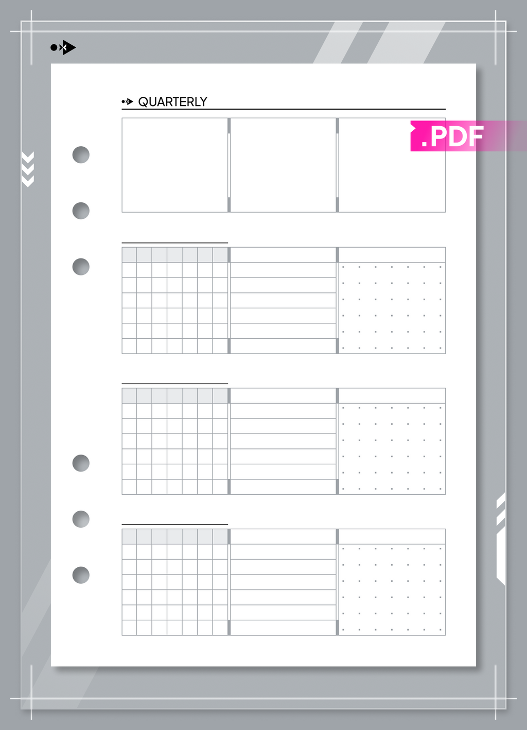 Undated Quarterly Plan
