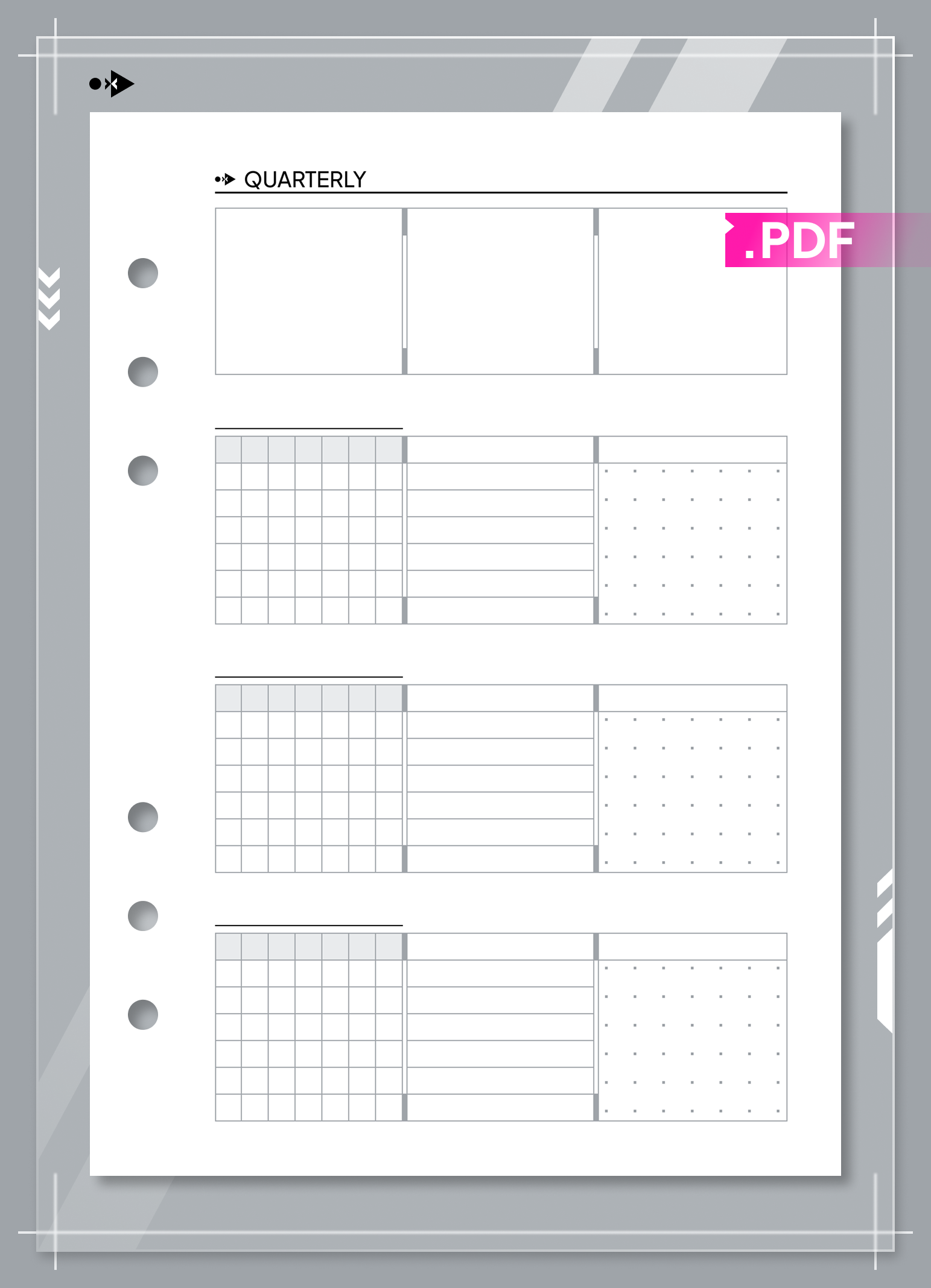 Undated Quarterly Plan
