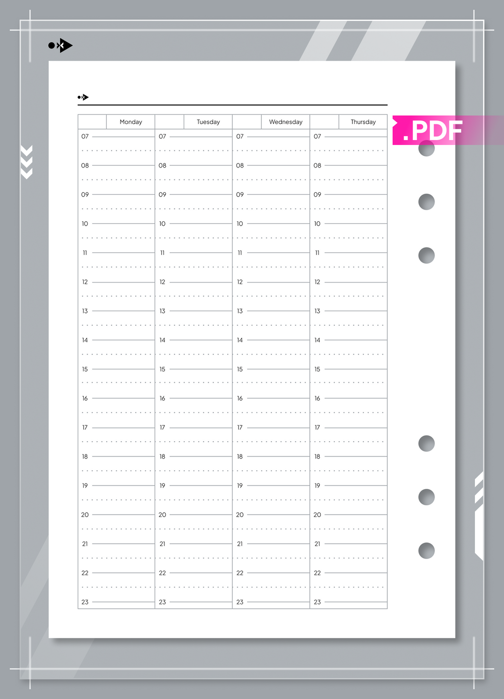 Vertical Weekly, Hourly