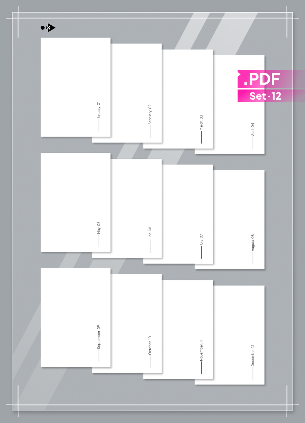 Minimalistic Monthly Dashboards