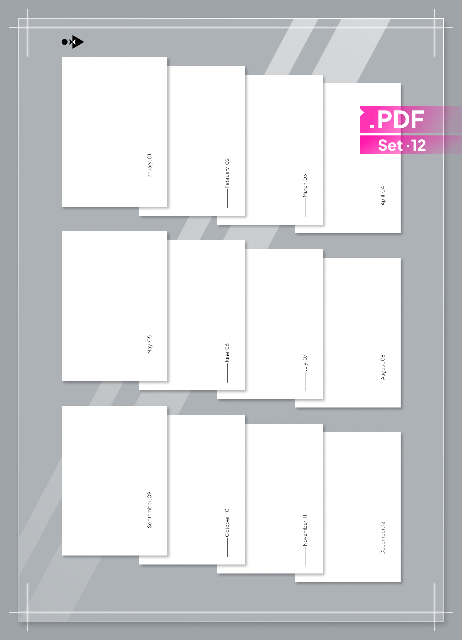 Minimalistic Monthly Dashboards